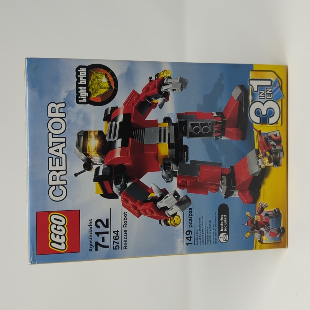 LEGO Rescue Robot 5764 Light Brick NEW 3 in 1